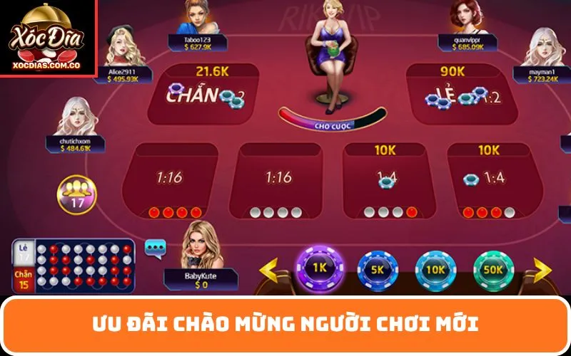 Ưu đãi chào mừng người chơi mới