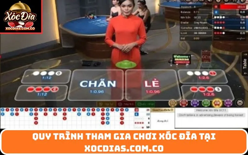 Quy trình tham gia chơi xóc đĩa tại xocdias.com.co